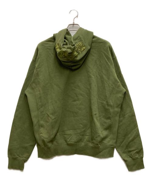 THE BLACK EYE PATCH（ブラックアイパッチ）THE BLACK EYE PATCH (ブラックアイパッチ) ロゴフーディ グリーン サイズ:Ｌの古着・服飾アイテム