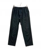 AURALEEオーラリー）の古着「FINX SILK CHAMBRAY EASY PANTS」｜ネイビー