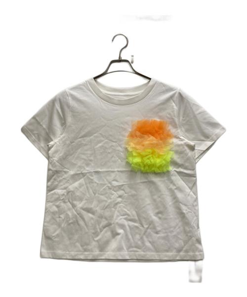 TOMO KOIZUMI（トモコイズミ）TOMO KOIZUMI (トモコイズミ) フリルTEE ホワイト サイズ:Ⅼの古着・服飾アイテム