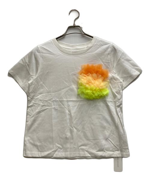TOMO KOIZUMI（トモコイズミ）TOMO KOIZUMI (トモコイズミ) FRILL POCKET T-SHIRT ホワイト サイズ:Ⅼの古着・服飾アイテム
