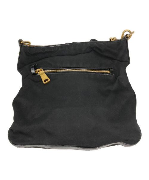 PRADA（プラダ）PRADA (プラダ) ナイロンショルダーバッグ ブラックの古着・服飾アイテム