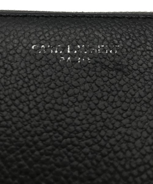Saint Laurent Paris（サンローランパリ）Saint Laurent Paris (サンローランパリ) ラウンドジップコンプクトウォレット ブラックの古着・服飾アイテム