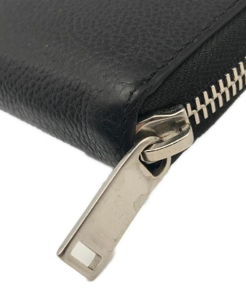 Saint Laurent Paris（サンローランパリ）Saint Laurent Paris (サンローランパリ) ラウンドジップコンプクトウォレット ブラックの古着・服飾アイテム