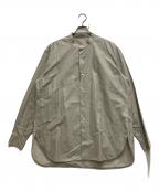 KAPTAIN SUNSHINEキャプテンサンシャイン）の古着「Stand Collar Shirt」｜ベージュ