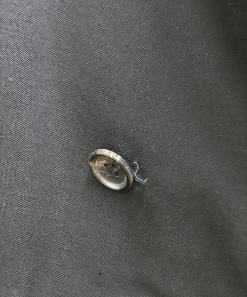 yohji yamamoto+noir（ヨウジヤマモトプリュスノアール）yohji yamamoto+Noir (ヨウジヤマモトプリュスノアール) ウールギャバロングジャケット ブラック サイズ:34の古着・服飾アイテム