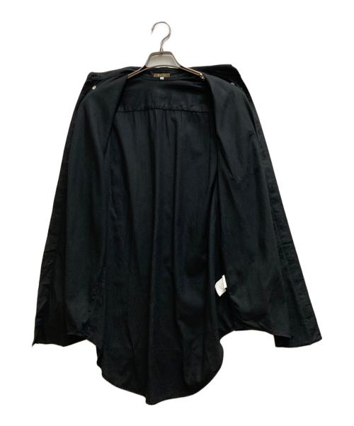 Y's for men（ワイズフォーメン）Y'S for men (ワイズフォーメン) コットンレーヨンボタンダウンシャツ ブラック サイズ:3の古着・服飾アイテム