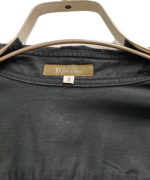 Y's for men（ワイズフォーメン）Y'S for men (ワイズフォーメン) コットンレーヨンボタンダウンシャツ ブラック サイズ:3の古着・服飾アイテム