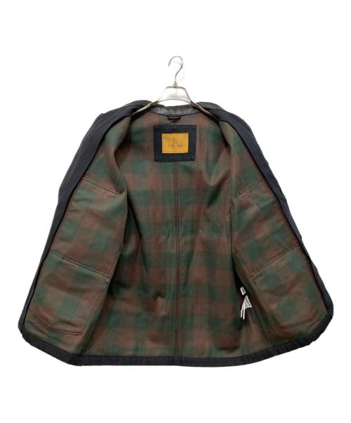 Timberland（ティンバーランド）Timberland (ティンバーランド) レザー切替カバーオール ブラック サイズ:SIZE Mの古着・服飾アイテム