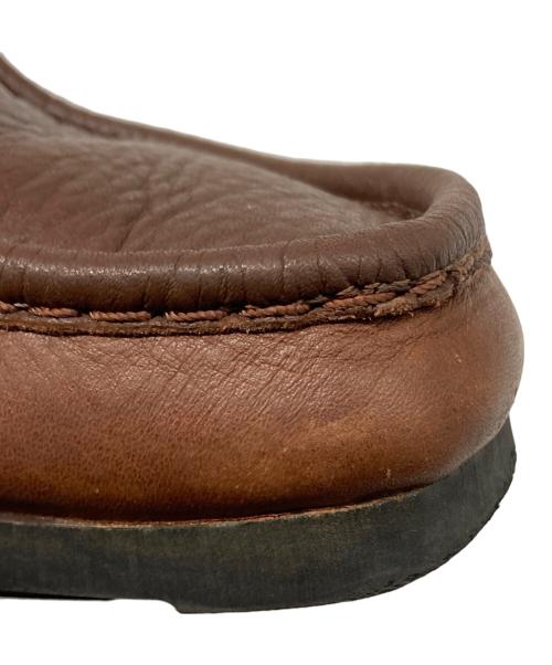 STOCK:NO（ストックナンバー）STOCK:NO (ストックナンバー) モカシンシューズ ブラウン サイズ:27㎝の古着・服飾アイテム