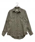 Rockmount Ranch Wearロックマウントランチウェア）の古着「60’S~レーヨンツイードウエスタンシャツ」｜グレー
