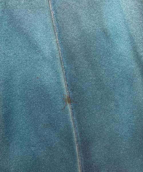 TAAKK（ターク）TAAKK (ターク) LEATHER COATING JERSEY TRACK PANTS ブルー サイズ:1の古着・服飾アイテム