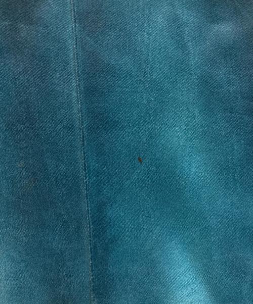 TAAKK（ターク）TAAKK (ターク) LEATHER COATING JERSEY TRACK PANTS ブルー サイズ:1の古着・服飾アイテム