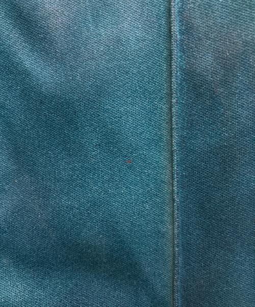 TAAKK（ターク）TAAKK (ターク) LEATHER COATING JERSEY TRACK PANTS ブルー サイズ:1の古着・服飾アイテム