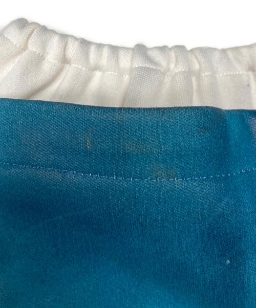 TAAKK（ターク）TAAKK (ターク) LEATHER COATING JERSEY TRACK PANTS ブルー サイズ:1の古着・服飾アイテム