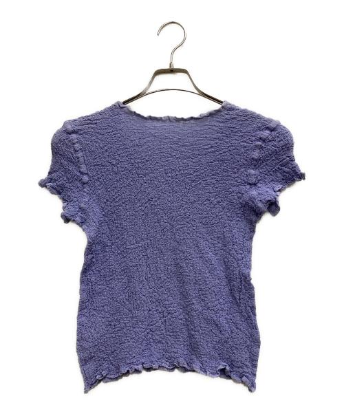 me ISSEY MIYAKE（ミーイッセイ ミヤケ）me ISSEY MIYAKE (ミーイッセイ ミヤケ) プリーツブラウス パープル サイズ:FREEの古着・服飾アイテム