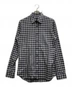 PRADAプラダ）の古着「オンブレチェックシャツ」｜グレー