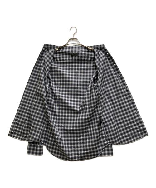 PRADA（プラダ）PRADA (プラダ) オンブレチェックシャツ グレー サイズ:SIZE 40-15 3/4の古着・服飾アイテム
