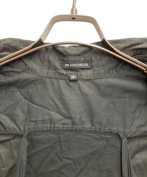ANN DEMEULEMEESTER（アンドゥムルメステール）ANN DEMEULEMEESTER (アンドゥムルメステール) 変形シャツ ブラック サイズ:38の古着・服飾アイテム