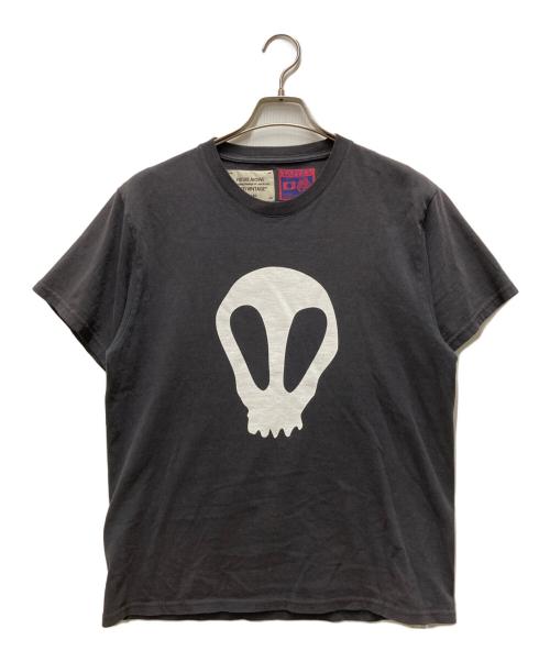 BEAMS（ビームス）BEAMS (ビームス) TAPPEI (タッペイ) コラボプリントTシャツ グレー サイズ:Ⅿの古着・服飾アイテム