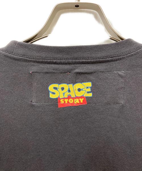 BEAMS（ビームス）BEAMS (ビームス) TAPPEI (タッペイ) コラボプリントTシャツ グレー サイズ:Ⅿの古着・服飾アイテム