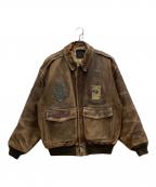 US AIR FORCEユーエスエアフォース）の古着「A-2フライトジャケット」｜ブラウン