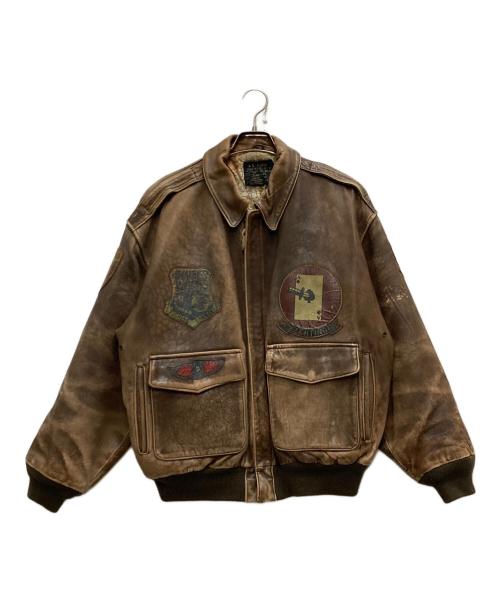 US AIR FORCE（ユーエスエアフォース）US AIR FORCE (ユーエスエアフォース) A-2フライトジャケット ブラウン サイズ:Ⅼの古着・服飾アイテム