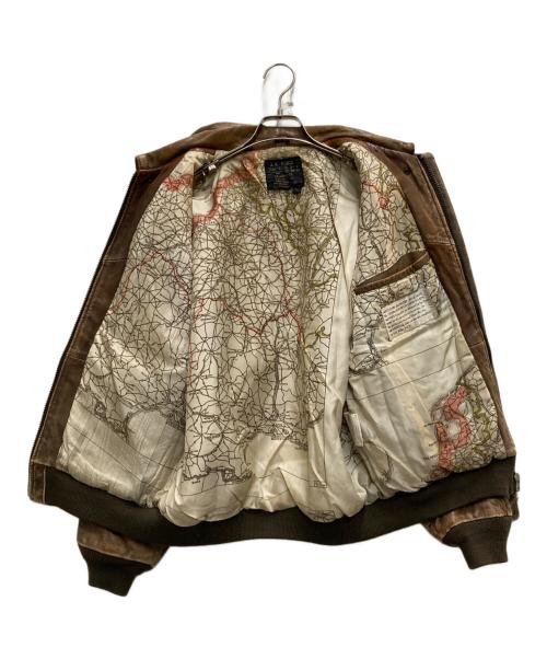 US AIR FORCE（ユーエスエアフォース）US AIR FORCE (ユーエスエアフォース) A-2フライトジャケット ブラウン サイズ:Ⅼの古着・服飾アイテム