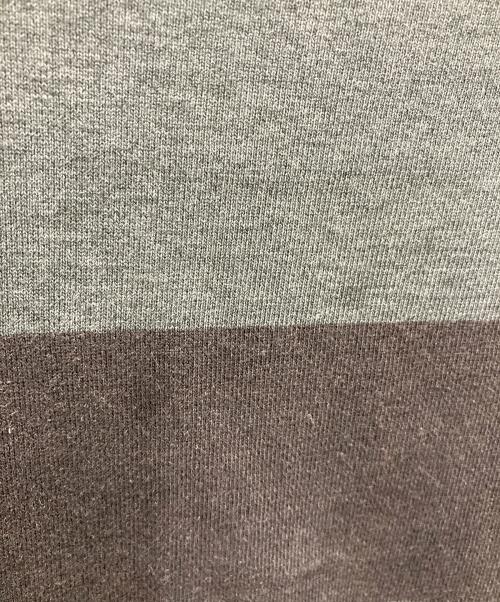 stussy（ステューシー）stussy (ステューシー) ボーダースウェット グレー サイズ:XLの古着・服飾アイテム