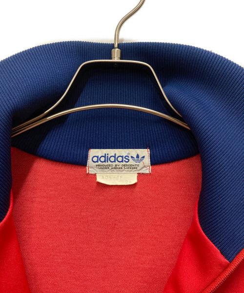 adidas（アディダス）adidas (アディダス) 80sトラックジャケット レッド×ネイビー サイズ:2の古着・服飾アイテム