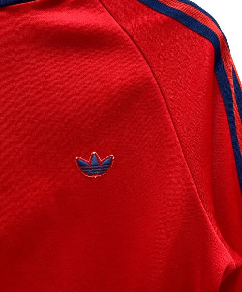 adidas（アディダス）adidas (アディダス) 80sトラックジャケット レッド×ネイビー サイズ:2の古着・服飾アイテム