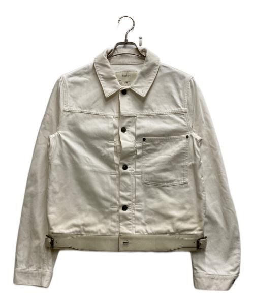 Berluti（ベルルッティ）Berluti (ベルルッティ) レザー切替1stデニムジャケット ホワイト サイズ:48の古着・服飾アイテム