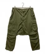 Rebuild by Needlesリビルドバイニードルス）の古着「再構築サルエルカーゴパンツ」｜グリーン