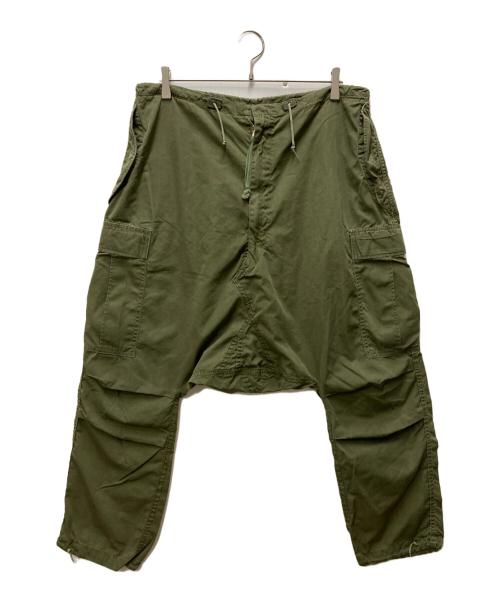 Rebuild by Needles（リビルドバイニードルス）Rebuild by Needles (リビルドバイニードルス) 再構築サルエルカーゴパンツ グリーン サイズ:Ⅿの古着・服飾アイテム