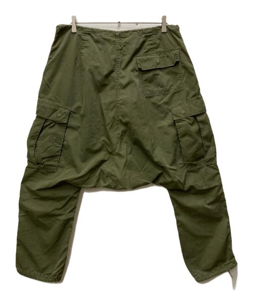 Rebuild by Needles（リビルドバイニードルス）Rebuild by Needles (リビルドバイニードルス) 再構築サルエルカーゴパンツ グリーン サイズ:Ⅿの古着・服飾アイテム