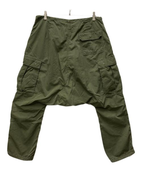 Rebuild by Needles（リビルドバイニードルス）Rebuild by Needles (リビルドバイニードルス) 再構築サルエルカーゴパンツ グリーン サイズ:Ⅿの古着・服飾アイテム