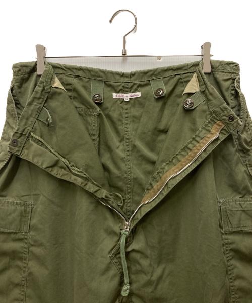Rebuild by Needles（リビルドバイニードルス）Rebuild by Needles (リビルドバイニードルス) 再構築サルエルカーゴパンツ グリーン サイズ:Ⅿの古着・服飾アイテム