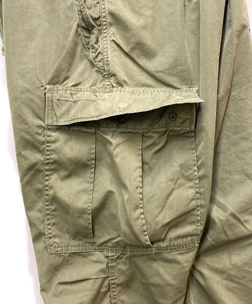 Rebuild by Needles（リビルドバイニードルス）Rebuild by Needles (リビルドバイニードルス) 再構築サルエルカーゴパンツ グリーン サイズ:Ⅿの古着・服飾アイテム
