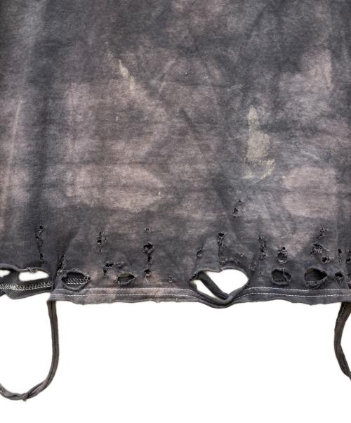 TEPPEI FURUYAMA（テッペイフルヤマ）TEPPEI FURUYAMA (テッペイフルヤマ) ダメージ加工プリント長袖カットソー グレー サイズ:不明の古着・服飾アイテム