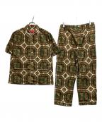SUPREMEシュプリーム）の古着「Regency Pajama Set リージェンシー パジャマ セットアップ」｜グリーン×イエロー