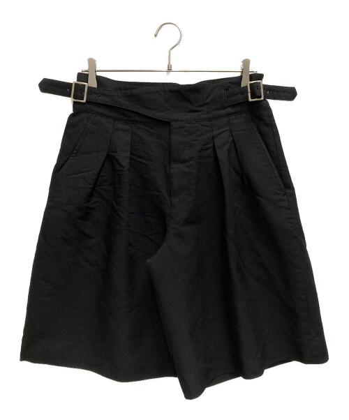 COMME des GARCONS HOMME（コムデギャルソン オム）COMME des GARCONS HOMME (コムデギャルソン オム) ウール100％ サイドアジャスターハーフパンツ ブラック サイズ:Sの古着・服飾アイテム