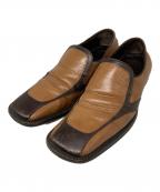 MIU MIUミュウミュウ）の古着「90'S スクエアトゥローファー」｜ブラウン