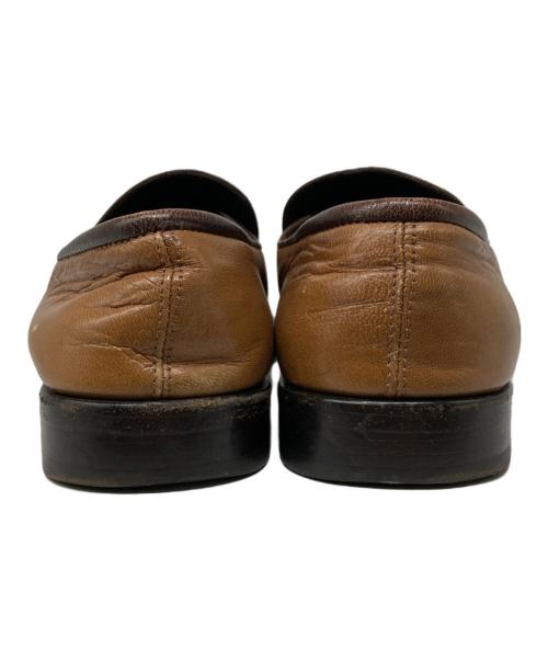 MIU MIU（ミュウミュウ）MIU MIU (ミュウミュウ) 90'S スクエアトゥローファー ブラウン サイズ:6 1/2の古着・服飾アイテム