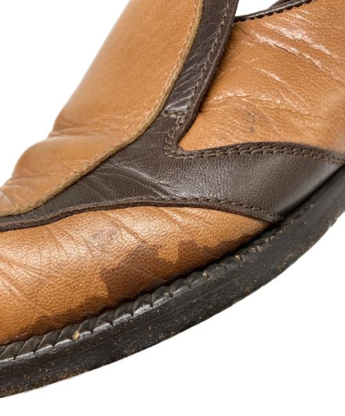 MIU MIU（ミュウミュウ）MIU MIU (ミュウミュウ) 90'S スクエアトゥローファー ブラウン サイズ:6 1/2の古着・服飾アイテム