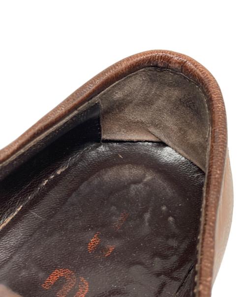 MIU MIU（ミュウミュウ）MIU MIU (ミュウミュウ) 90'S スクエアトゥローファー ブラウン サイズ:6 1/2の古着・服飾アイテム