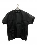 UN3D.アンスリード）の古着「SHEER COCOON TOPS」｜ブラック