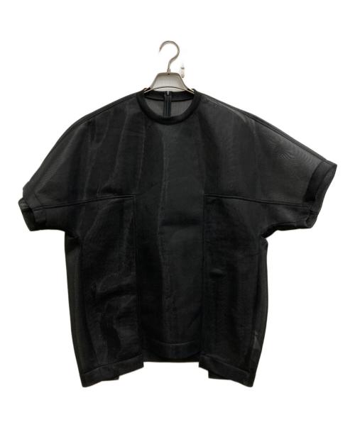 UN3D.（アンスリード）UN3D. (アンスリード) SHEER COCOON TOPS ブラック サイズ:38の古着・服飾アイテム