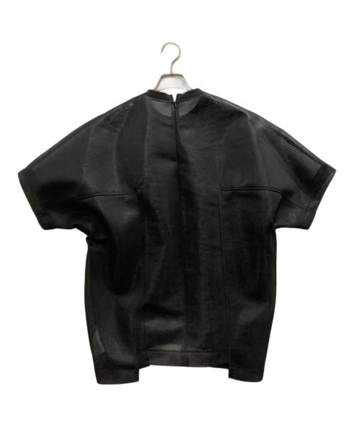 UN3D.（アンスリード）UN3D. (アンスリード) SHEER COCOON TOPS ブラック サイズ:38の古着・服飾アイテム