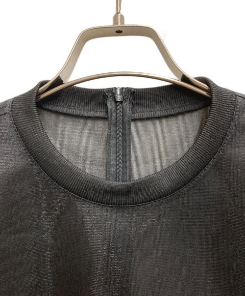 UN3D.（アンスリード）UN3D. (アンスリード) SHEER COCOON TOPS ブラック サイズ:38の古着・服飾アイテム