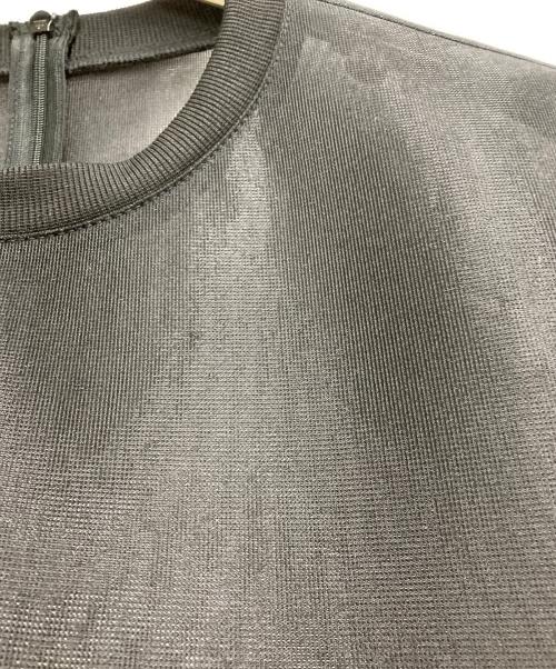 UN3D.（アンスリード）UN3D. (アンスリード) SHEER COCOON TOPS ブラック サイズ:38の古着・服飾アイテム