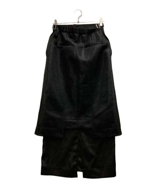 UN3D.（アンスリード）UN3D. (アンスリード) SHEER LAYER MILITARY SK ブラック サイズ:38の古着・服飾アイテム